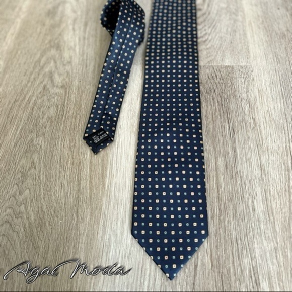 Creazioni Tucci Firenze Navy Silk Tie - Picture 1 of 9